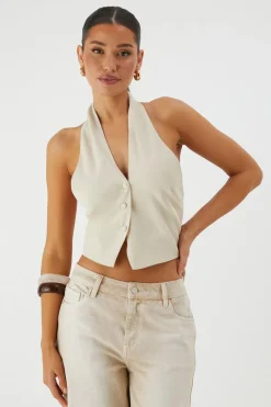 Suits & Tailoring|Suits & Tailoring^Nasty Gal Tailored Halter Neck Waistcoat |