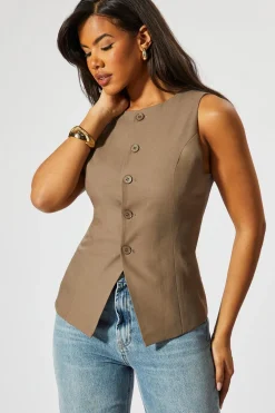 Suits & Tailoring|Suits & Tailoring^Nasty Gal Tailored High Neck Waistcoat |