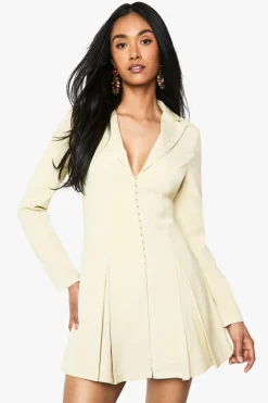 Blazers|Blazers^Nasty Gal Tailored Hook & Eye Detail Cinched Waist Blazer Dress |