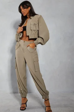 Pants^Nasty Gal Tailored Multi Pocket Cargo Cuffed Trousers |