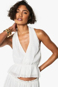 Tops^Nasty Gal Tall Chiffon Halter Neck Top |