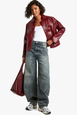Jeans|Denim^Nasty Gal Tall Vintage Wash Barrel Leg Jean |