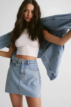 Skirts|Skirts^Nasty Gal The Denim Pelmet Skirt |