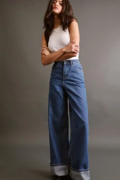 Jeans|Denim^Nasty Gal The Denim Turn Up Jeans |