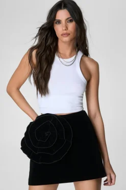 Going Out Two Piece Sets|Two Piece Sets^Nasty Gal Velvet Corsage Mini Skirt |