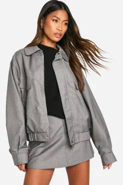 Jackets^Nasty Gal Woven Bomber Jacket |