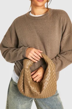 Bags^Nasty Gal Woven Knot Handle Bag |
