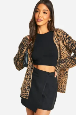 Skirts|Skirts^Nasty Gal Wrap Over Tailored Mini Skirt |